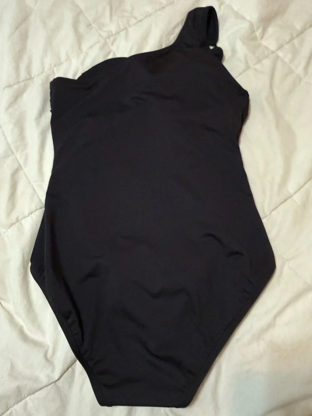 Michael Kors Black One-Piece Swimsuit with Label Detail